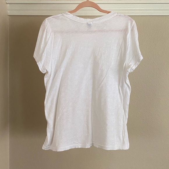 Women’s J. Crew Lace Front Tee - Picture 6 of 7